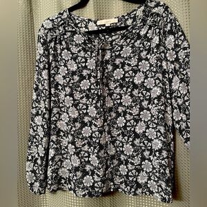 LOFT Long-sleeve Peasant Blouse SZ XS